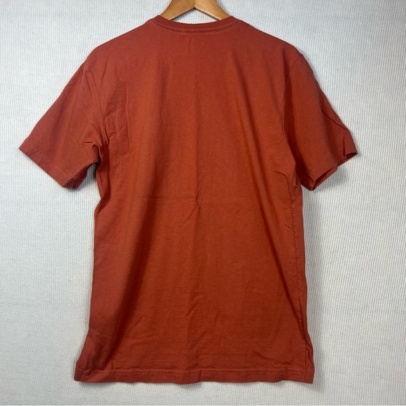 Carhartt Loose Fit Pocket T-Shirt Men’s Small Rust Orange Cotton Workwear Crew - Picture 4 of 7